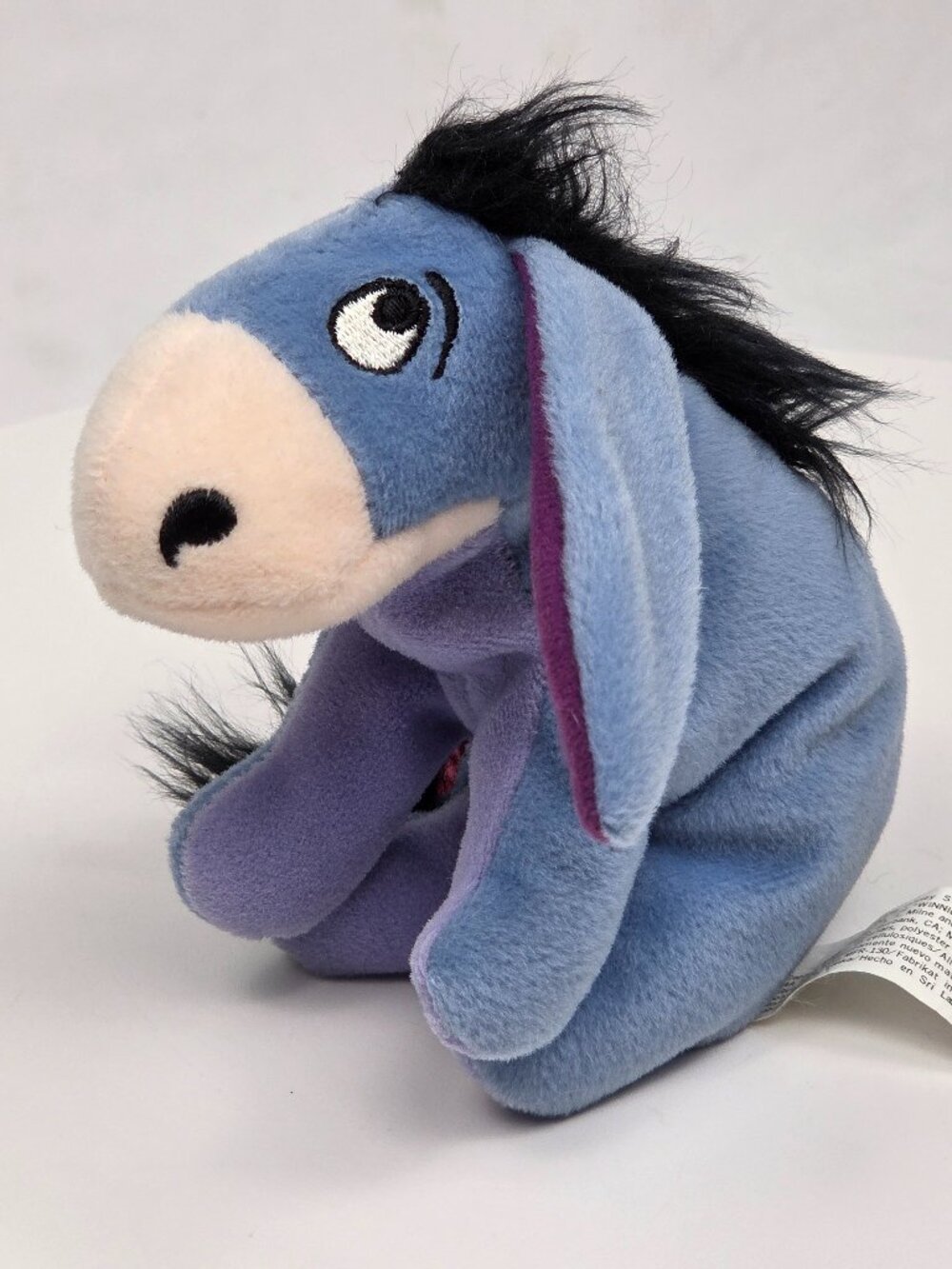 Winnie the Pooh Eeyore Baby Plush Baby Rattle 5"